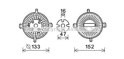 AVA QUALITY COOLING Сцепление, вентилятор радиатора MSC523